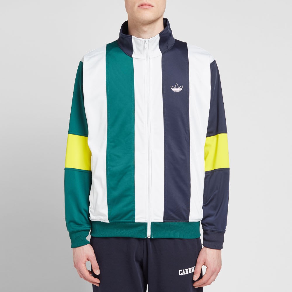 Original Mens Adidas Bailer Track Top EJ7114 Blue Jacket