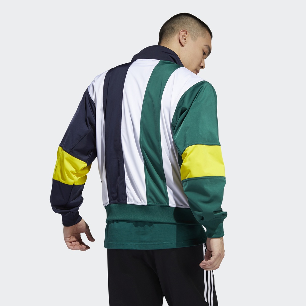 Original Mens Adidas Bailer Track Top EJ7114 Blue Jacket