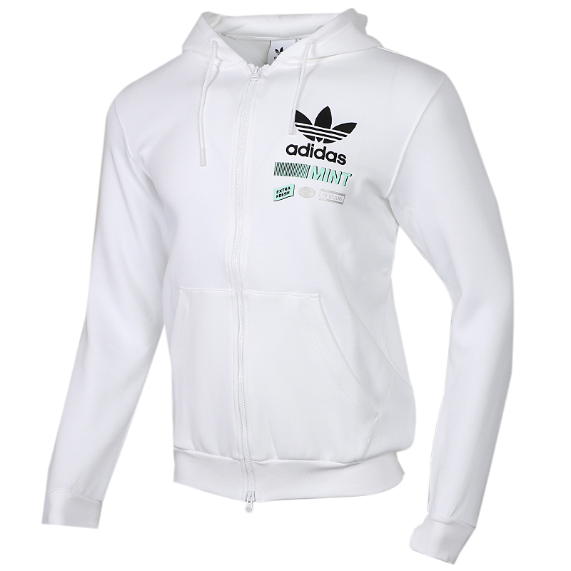 Original Adidas Mens Bodega FZ Hoody FP7703 Zip White Hoodie
