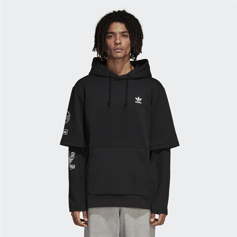 Original Adidas DP8571 Graphic Hoody  2 Colors White/Black DP8572 Hoody