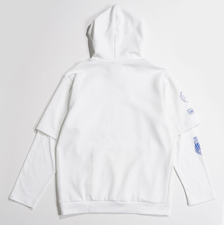 Original Adidas DP8571 Graphic Hoody  2 Colors White/Black DP8572 Hoody