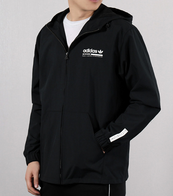 Adidas Original Windbreak Kaval JACKET DX4236 DX4237 Hoody 2 Color Blue/Black