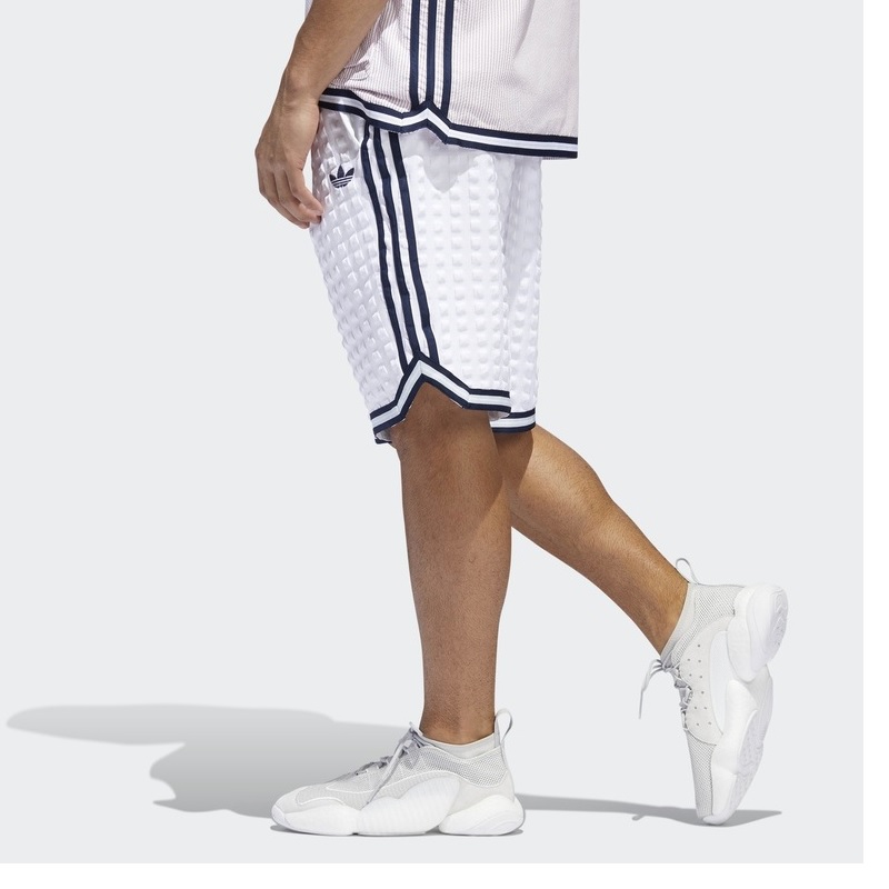 Original Adidas Mens Banyan Checkers Shorts DV3111 White Shorts  DV3112 Navy Summer Pants C