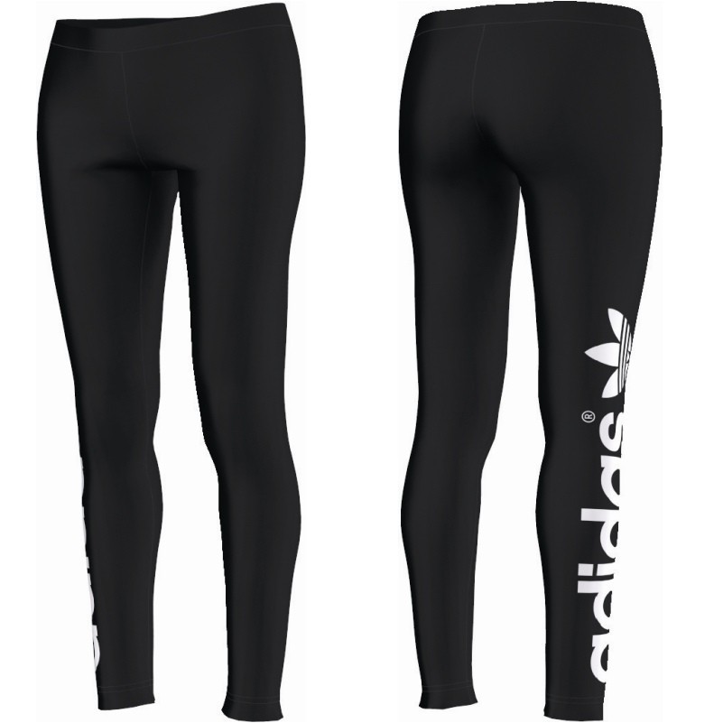 Adidas Originals Black Trefoil Leggings M30671 High Waisted Leggings