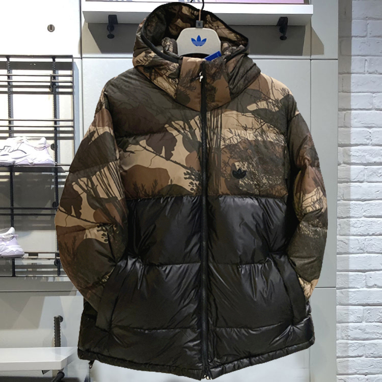 Adidas Original Down Regen Camo Coat GH1486 Reversible Winter Down Jacket