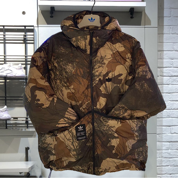Adidas Original Down Regen Camo Coat GH1486 Reversible Winter Down Jacket