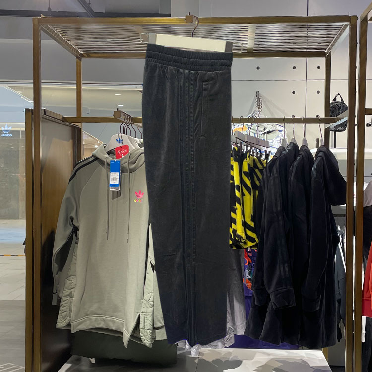 Adidas Original Womens Pink GV2927 Velour Track Pants GV2926 Black Velour Track Jogger Pants