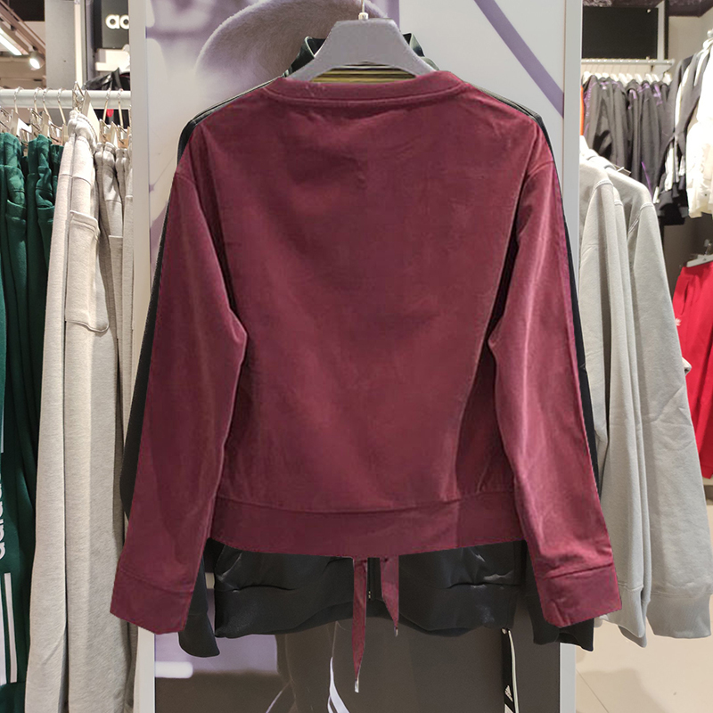 Adidas GV2923 Mockneck Sweatshirt Pink Mock Sweat GV2922 Black Sweater