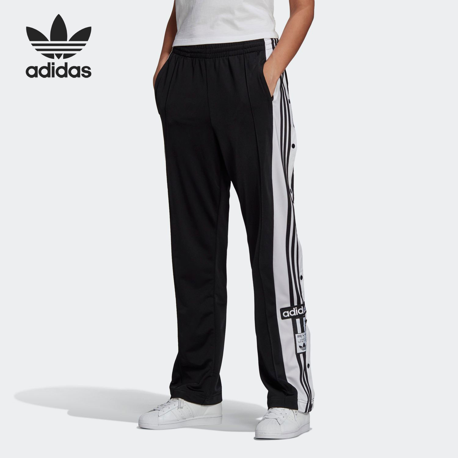 Adidas Original Classicas Adibreak GN2807 Adicolor Black Track Pants