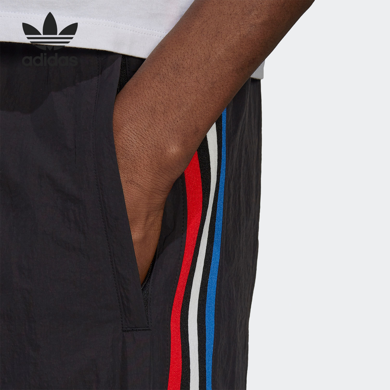 Adidas Original GN8046 Mens Adicolor Track Black Pants
