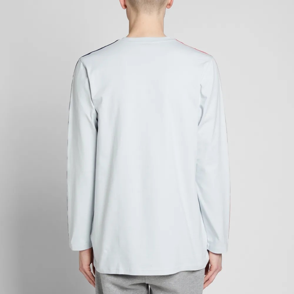 Adidas Long Sleeve Sportive Stripe Tee Clear Grey EC3672 Long Tees