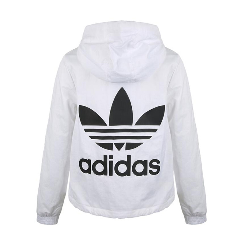 Adidas Originals Woemns White DY0881 Hoody Track Train Jacket