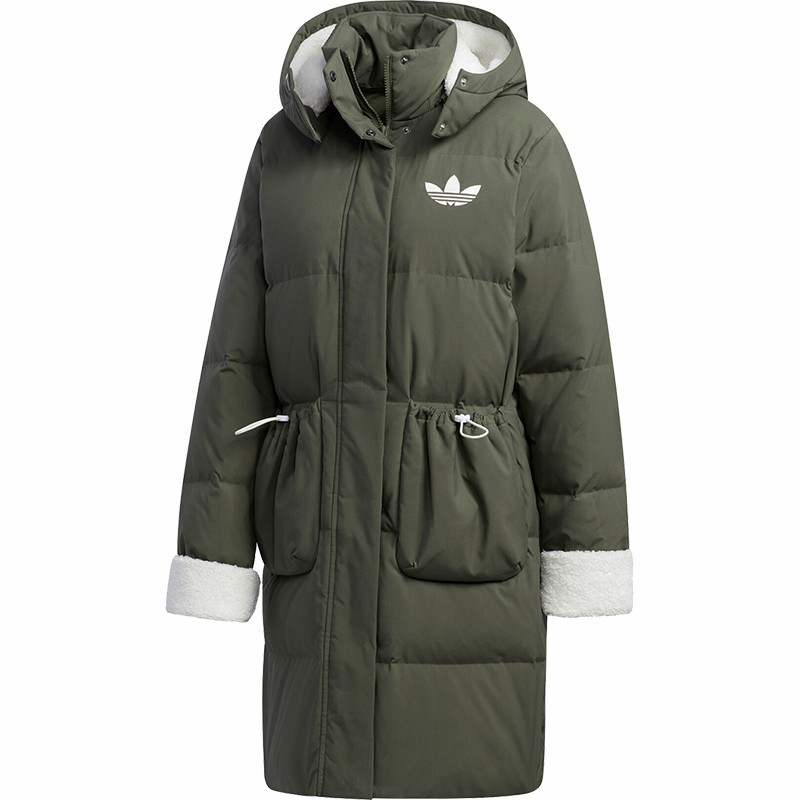 Adidas GL6409 Originals Womens Long Sherpa Jacket 