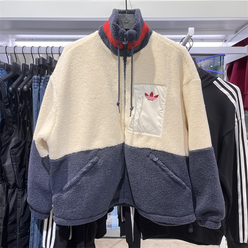 Adidas Original Multi Color Womens HR3455 HR3456 Jacket Sport Fleece Warmly SHORT SHERPA  Jacket ショート シェルパジャケット
