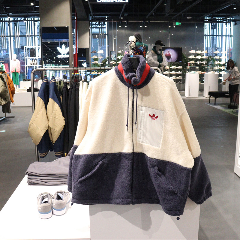 Adidas Original Multi Color Womens HR3455 HR3456 Jacket Sport Fleece Warmly SHORT SHERPA  Jacket ショート シェルパジャケット