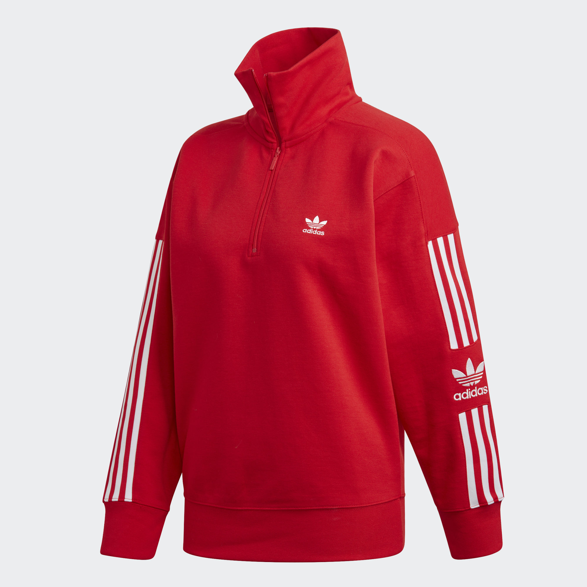 Adidas Original Womens Lock-up Sweatshirt ED7527 Top Shirt Jacket