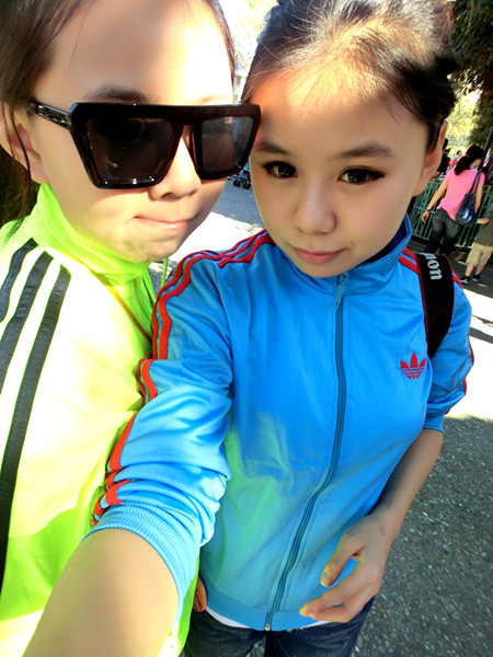 Adidas Womens Firbired Jacket Blue and Lemon