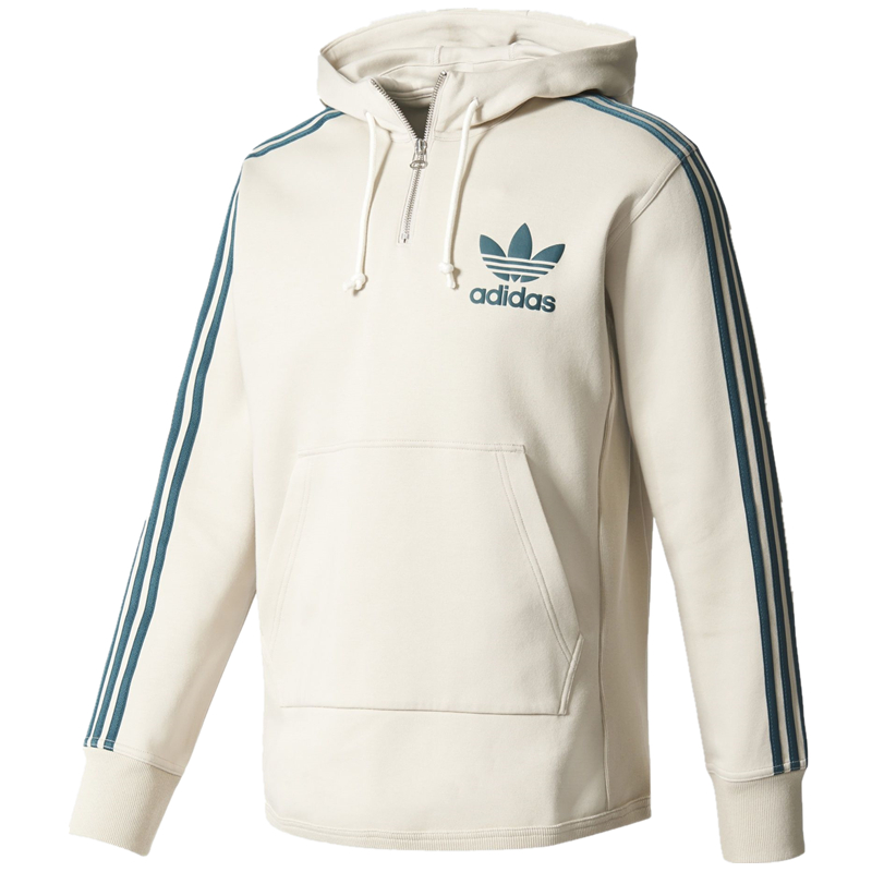 Adidas Originals Mens AC Terry Pullover Hoodie In Beige BK7193 Jacket