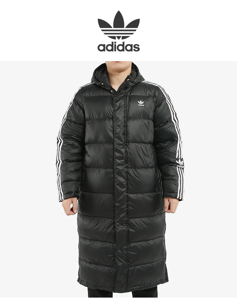 Adidas Superstar Mens Down Jacket Black FL0007 Mens Winter SST Down Long Coat