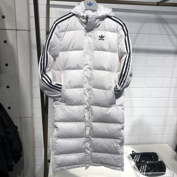 Adidas Superstar Mens Down Jacket White FL0008 Mens Winter SST Down Long Coat
