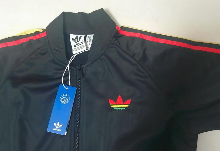 Original Adidas Colorful Rasta Jacket IS2886 Track Top Jamaica Jacket