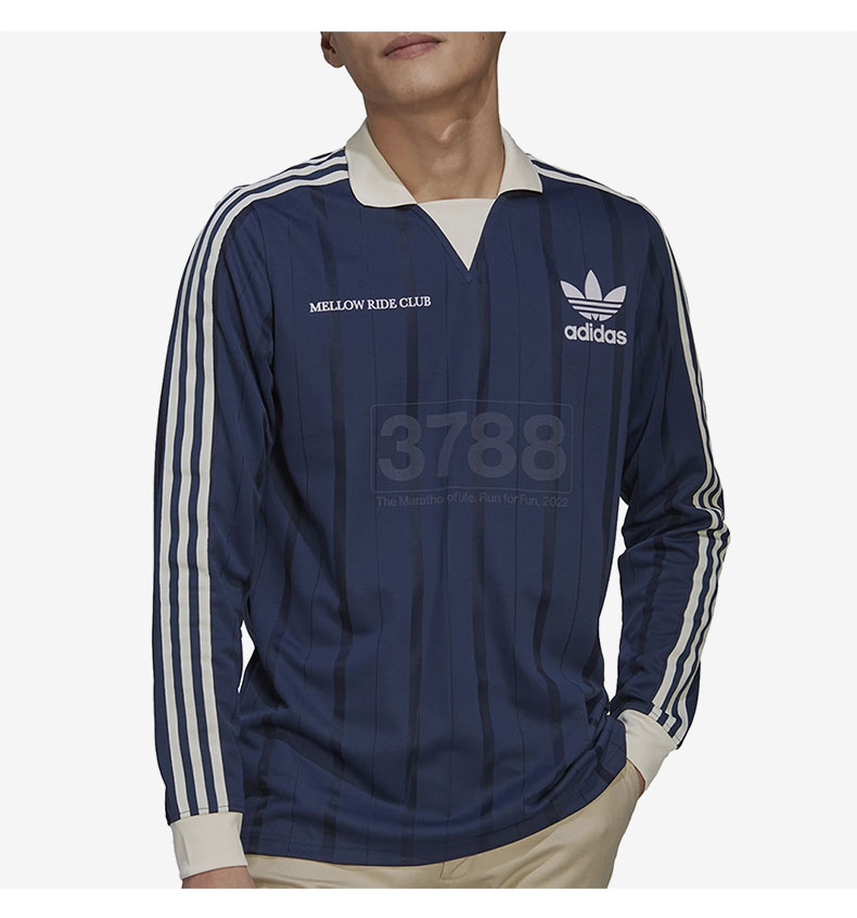 Adidas Originals MRC Long Sleeve Blue HN1676 Mellow Ride Club T-Shirt
