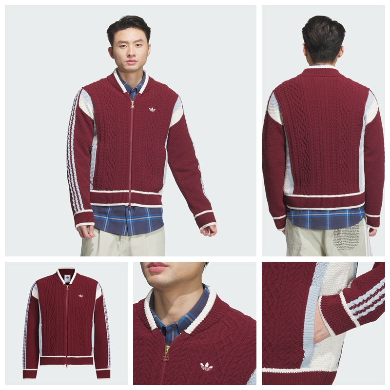 Adidas Originals Knitwear Sweater JN0718 Unisex Burgundy