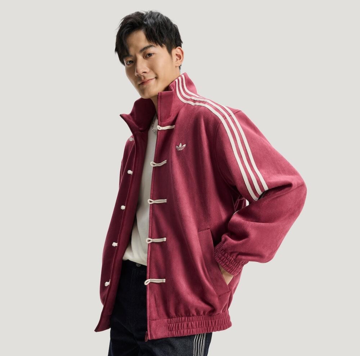 Adidas Originals Year Of The Snake KR0294 Mens/Womens Versatile Suede Jacket